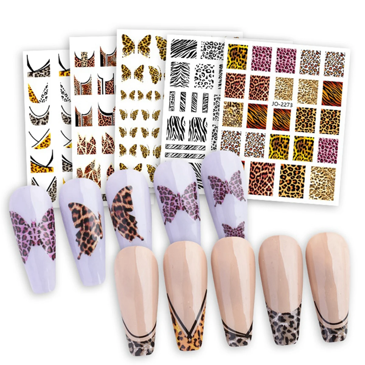 Nail Art Zebra Design - Leopard Print Series Nail Art Stickers