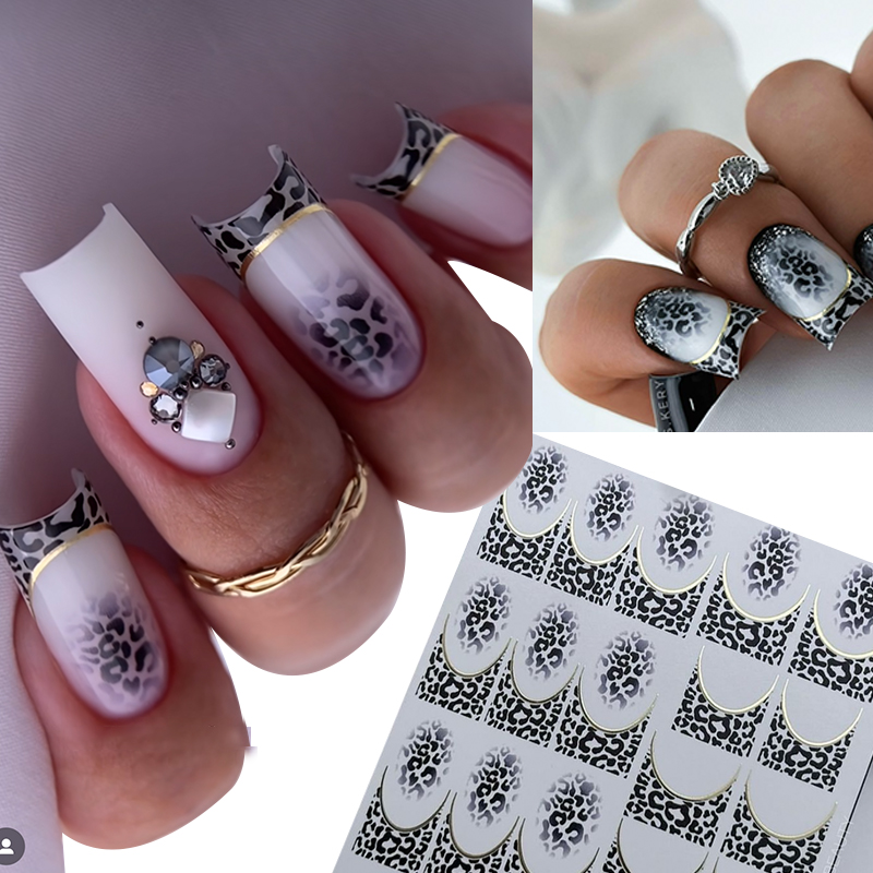 Nail Art Zebra Design - 1pcs New Tiger Zebra Leopard Print