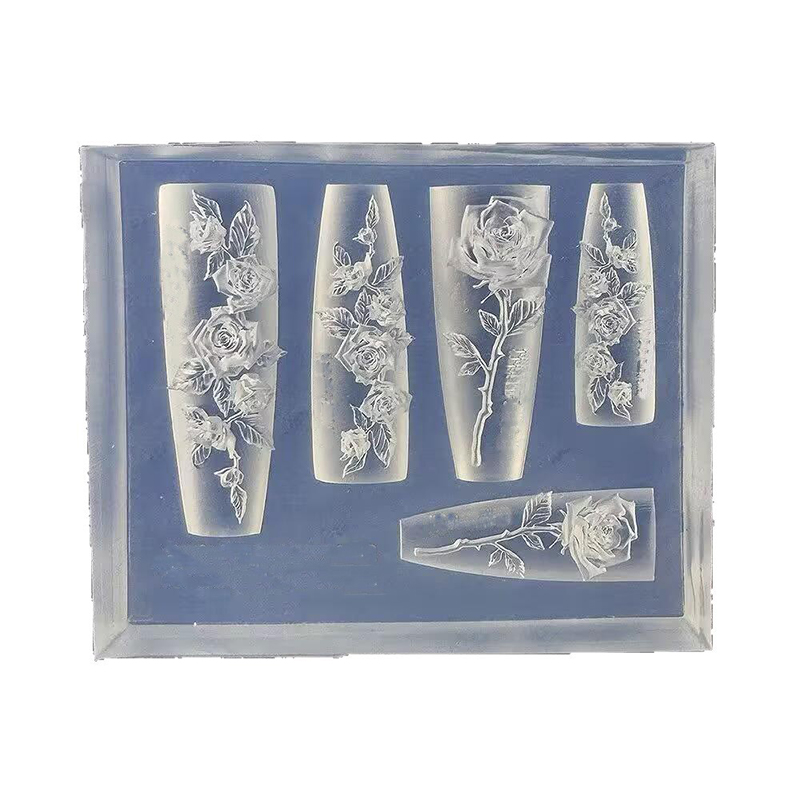 Nail Art Elegant - 1pc Elegant Rose Nail Charms Mold