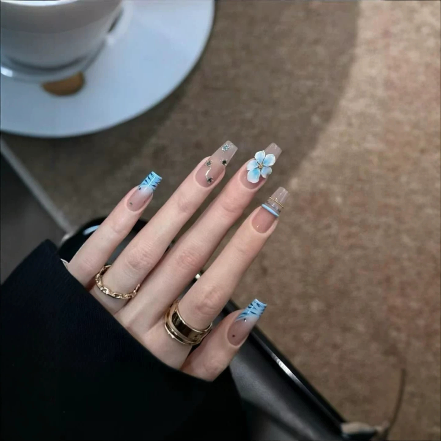 10pcs Handmade Middle Press On - đánh giá và giá Nail Art Zebra Design
