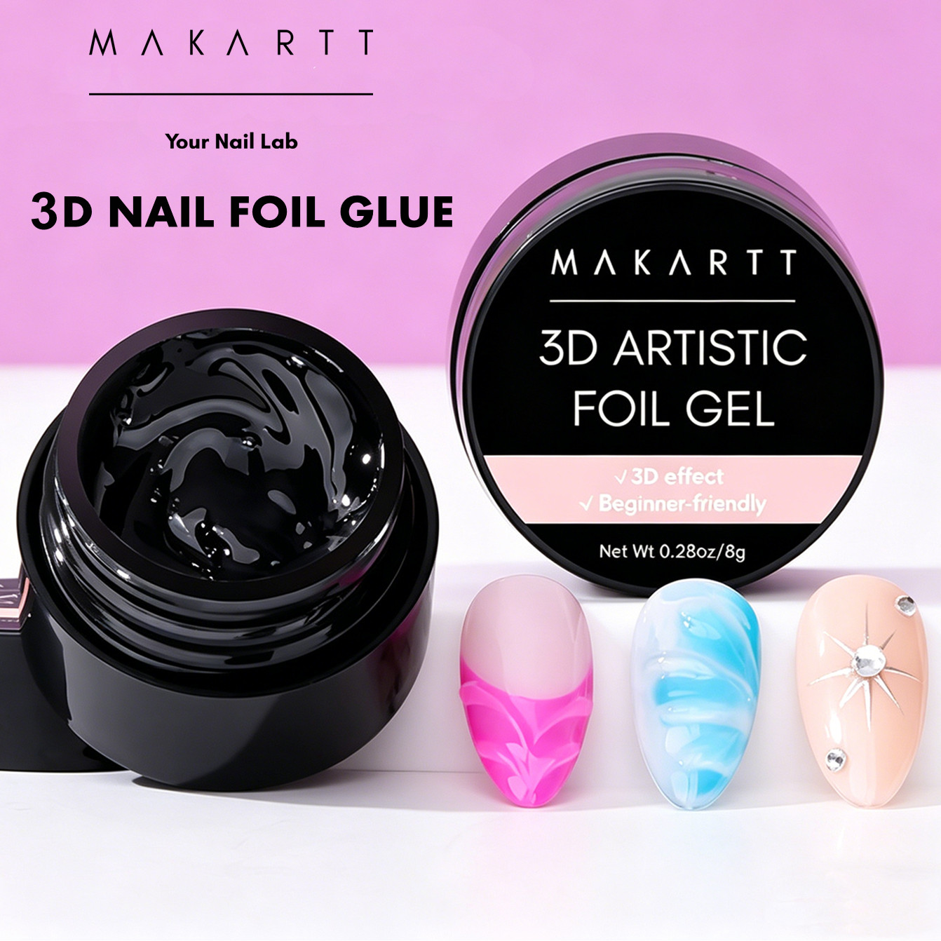 Makartt 3D Nail Gel 8ml Nail F - đánh giá và giá Uv Led Lamp Nail