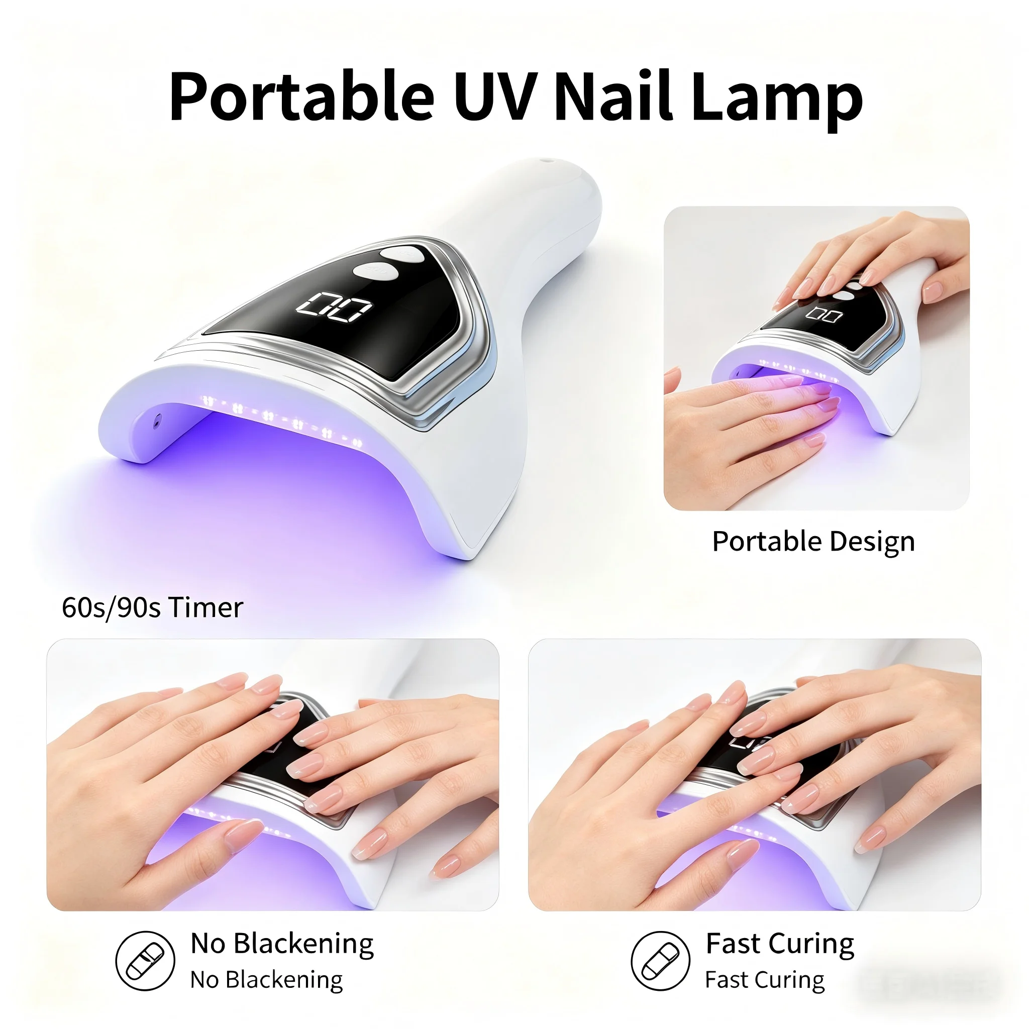 Portable UV Nail Lamp,Recharge - đánh giá và giá Uv Led Lamp Nail