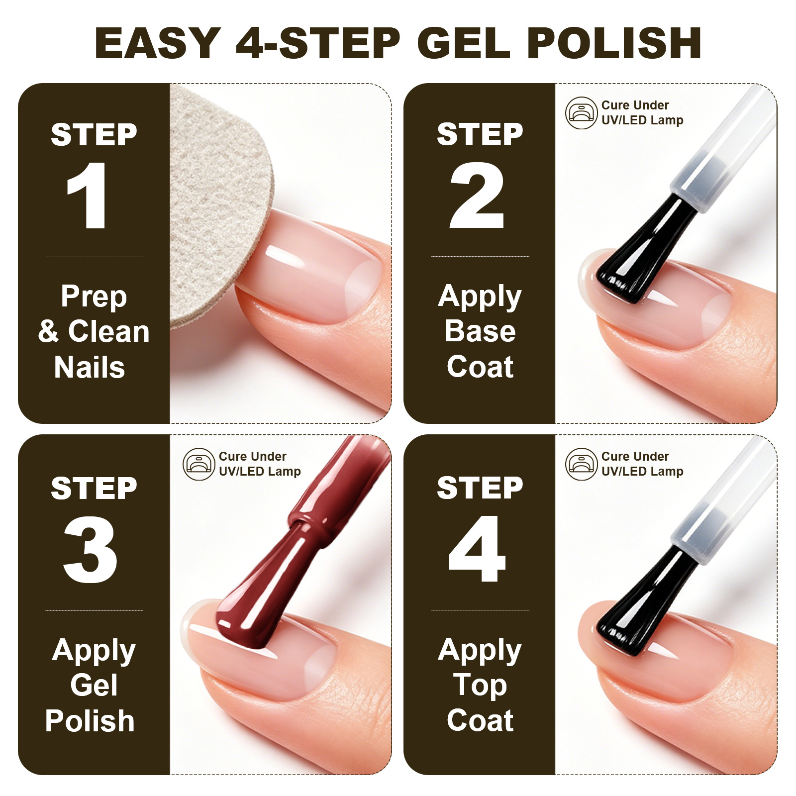 LIMEGIRL 6 Colors Gel Nail Pol - đánh giá và giá Nail Art Burgundy
