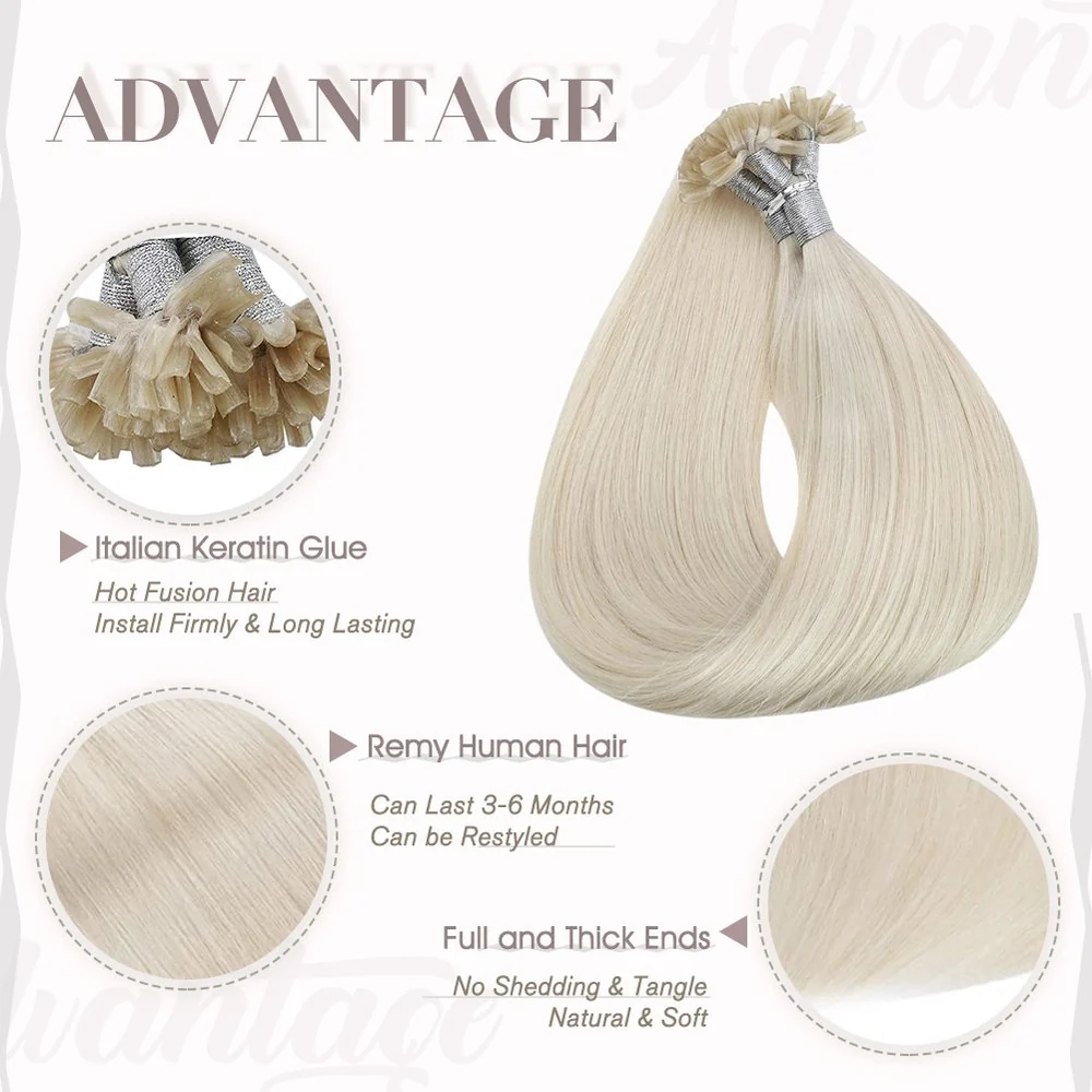 Full Shine Hot Fusion Hair Ext - đánh giá và giá Nail Art Glossy