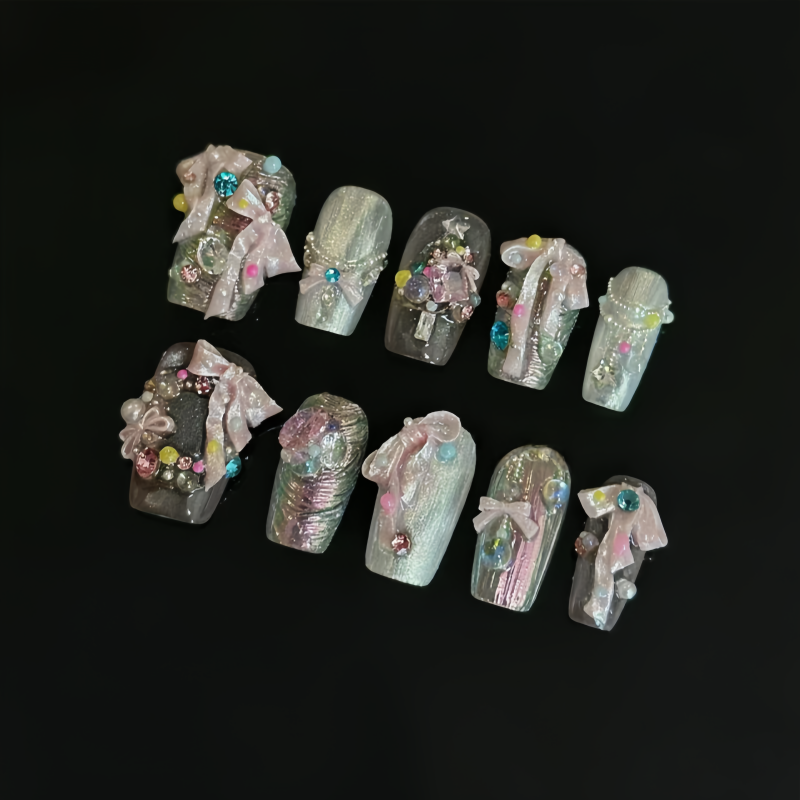 A Nail Art Mold with Ribbon Bo - đánh giá và giá Nail Art Elegant
