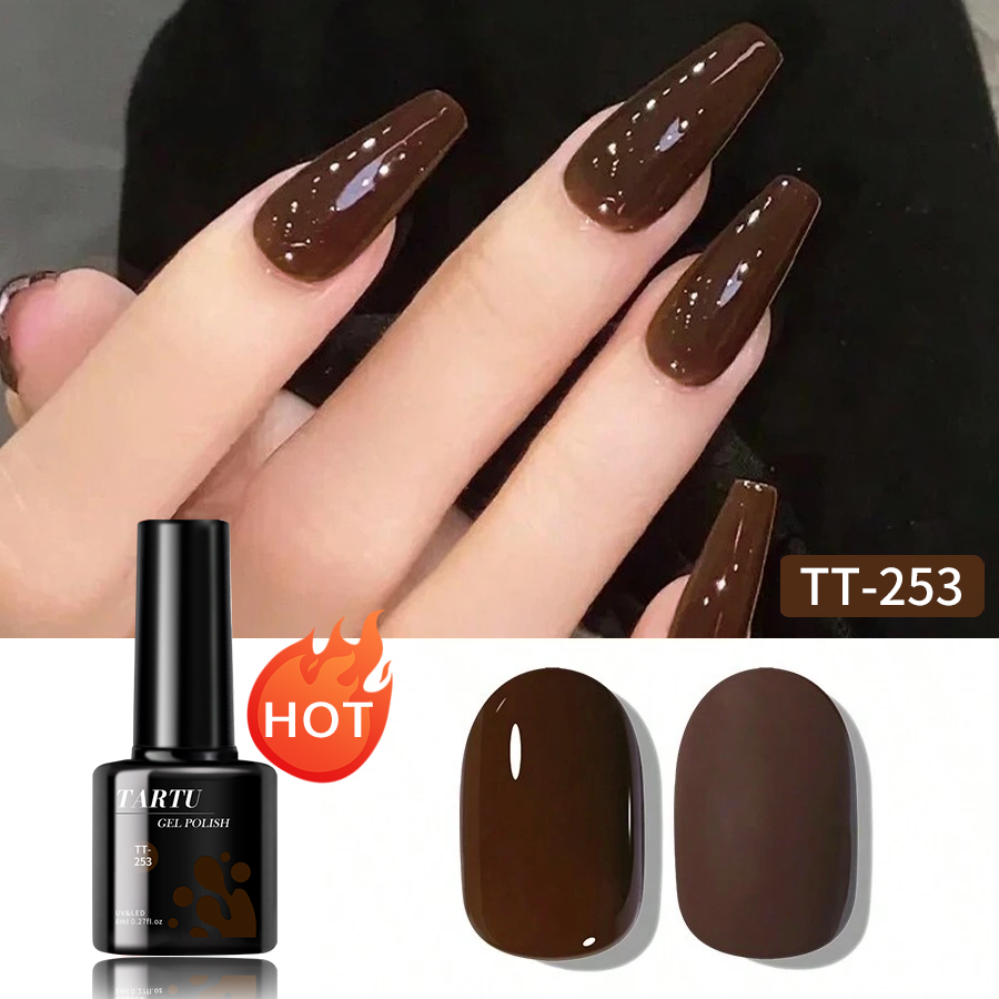 TARTU 8ml Gel Nail Polish Burg - đánh giá và giá Nail Art Burgundy
