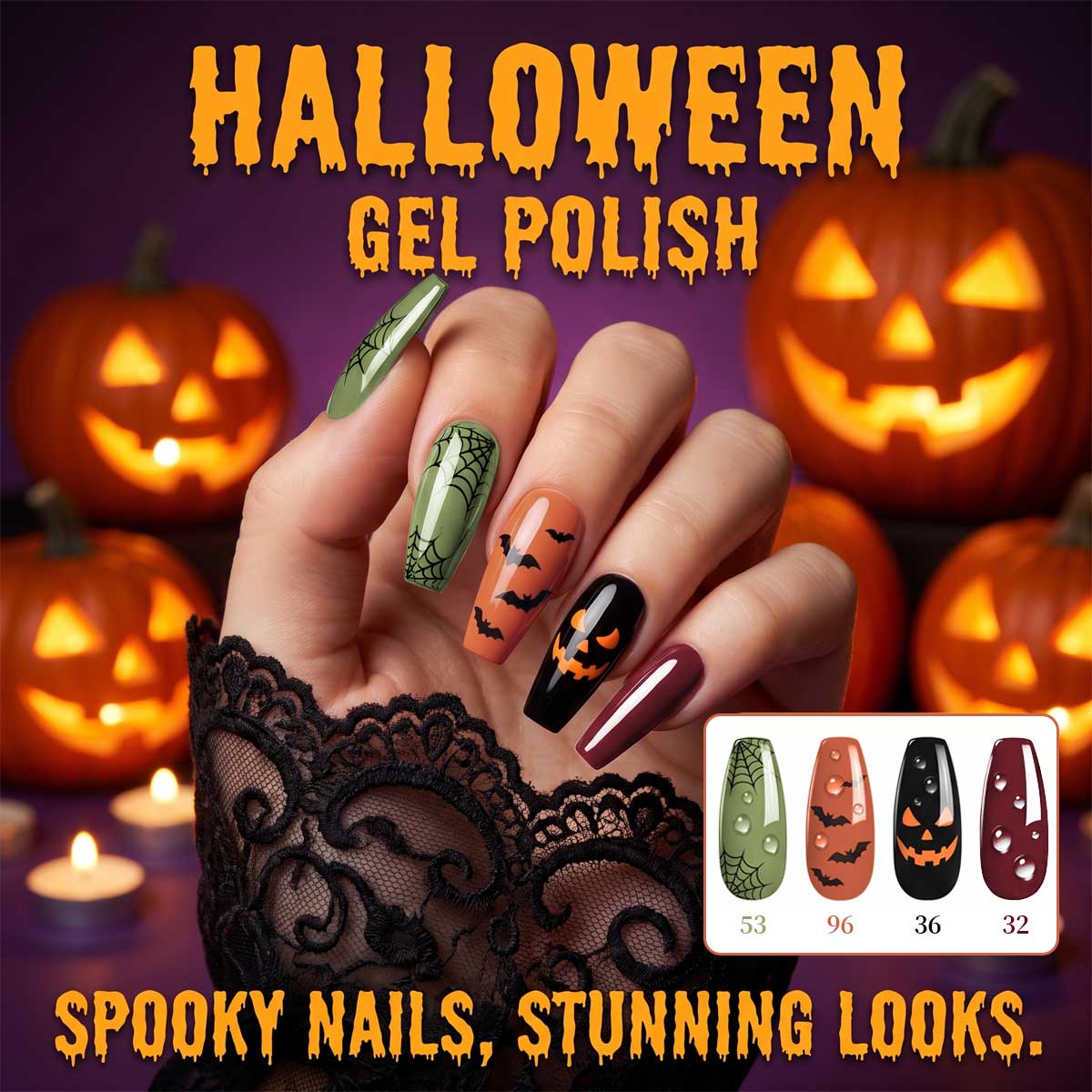 4-Pack of Olive Green, Orange, - đánh giá và giá Nail Art Burgundy