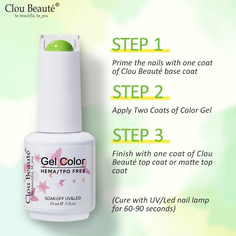 Clou Beaute Hot Color Gel Poli - đánh giá và giá Nail Art Burgundy