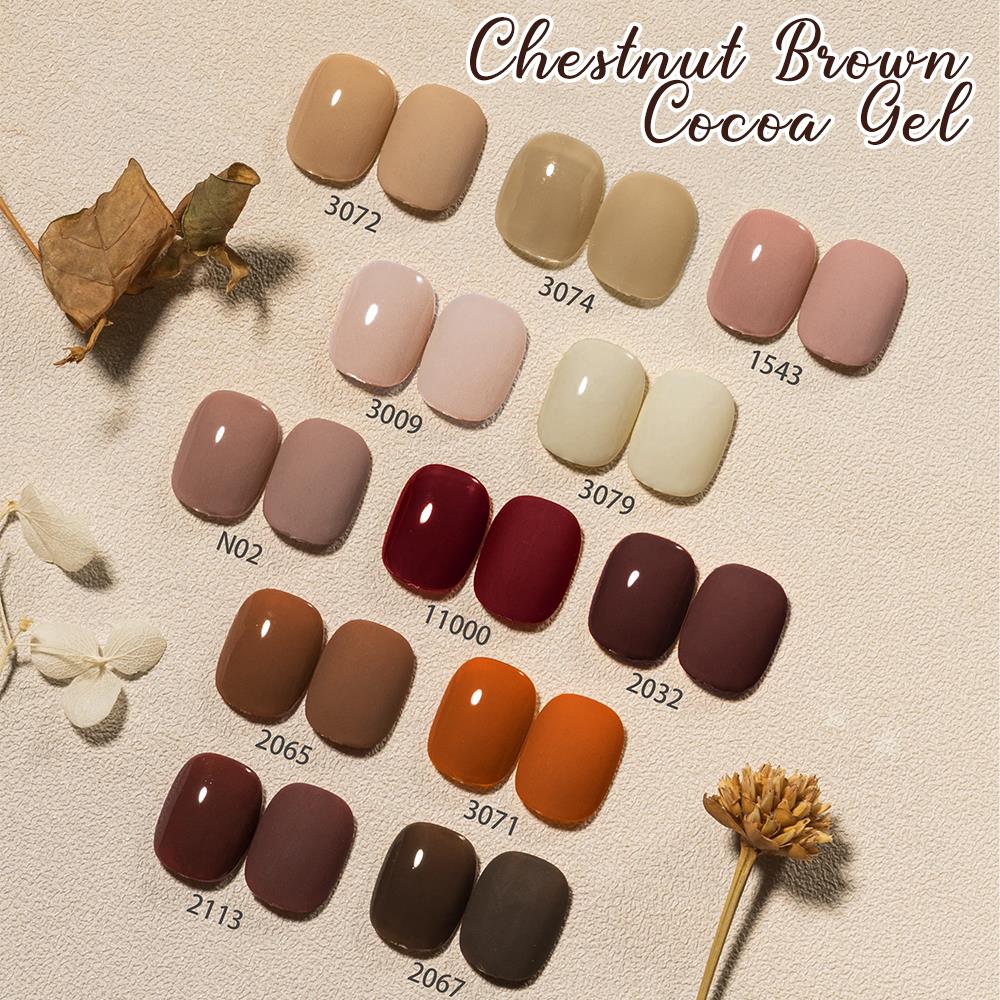 Clou Beaute Autumn Winter Gel  - đánh giá và giá Nail Art Burgundy