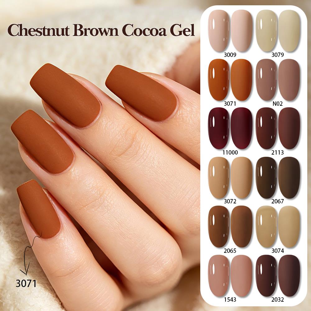 Clou Beaute Autumn Winter Gel  - đánh giá và giá Nail Art Burgundy