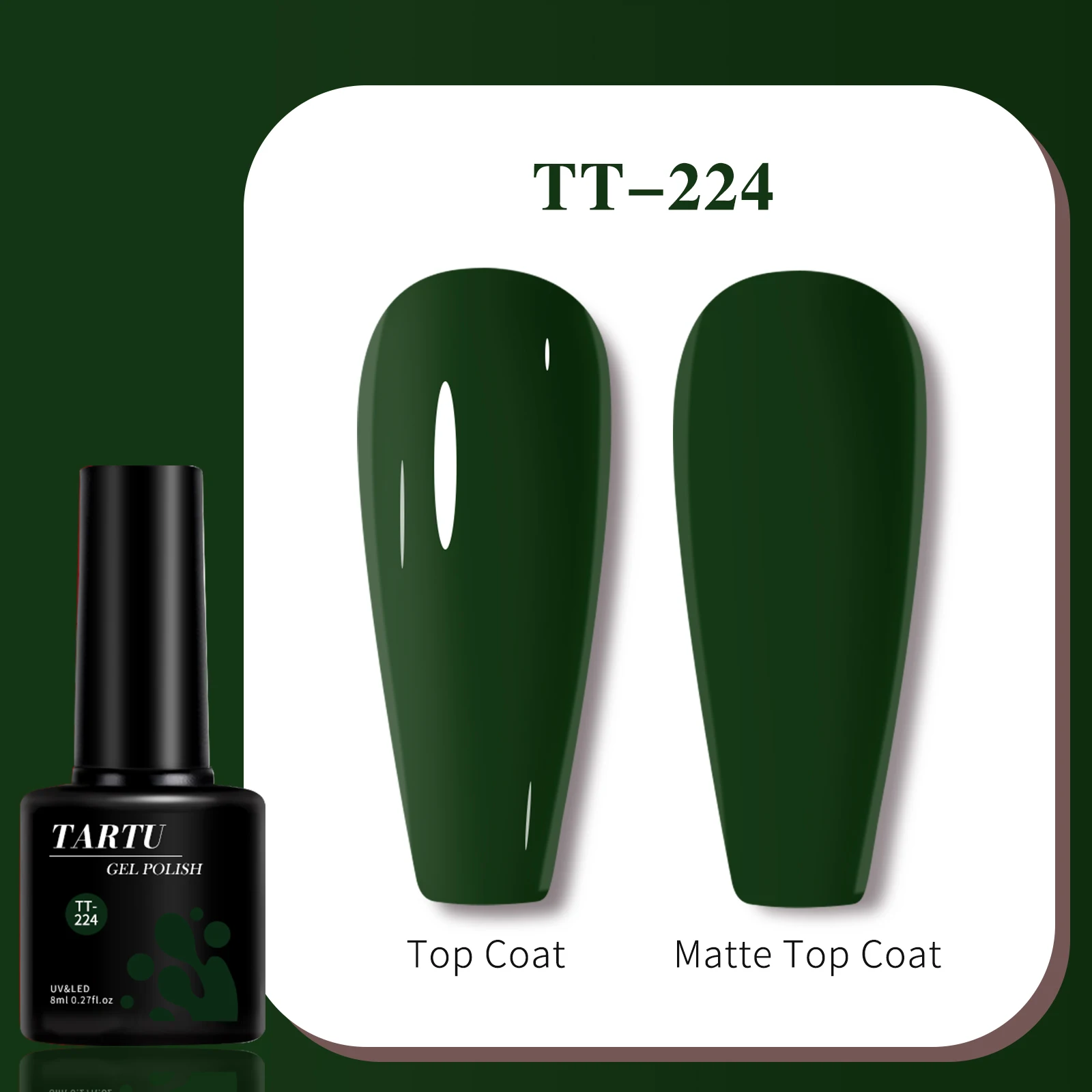 TARTU 8ml Gel Nail Polish 63 C - đánh giá và giá Nail Art Burgundy