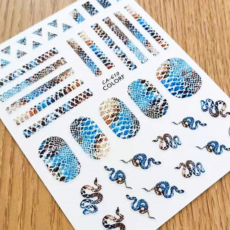 1 Loài Rắn Ngựa Vằn Da Thiết K - đánh giá và giá Nail Art Zebra Design