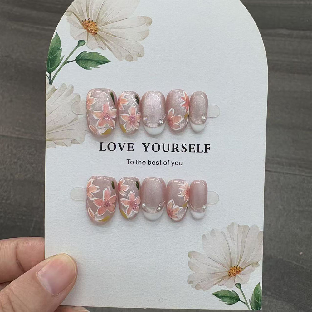 Gentle Elegant Hand Drawn Flow - đánh giá và giá Nail Art Elegant