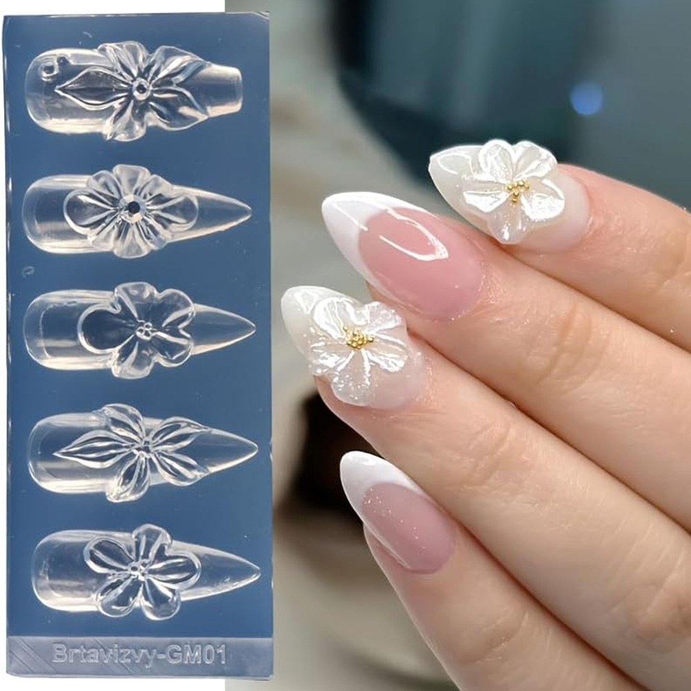 Floral 3D Nail Art Silicone Mo - đánh giá và giá Nail Art Elegant