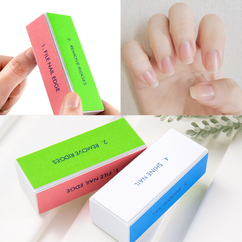 5/10pcs Nail Buffer Block 4 St - đánh giá và giá Nail Art Glossy