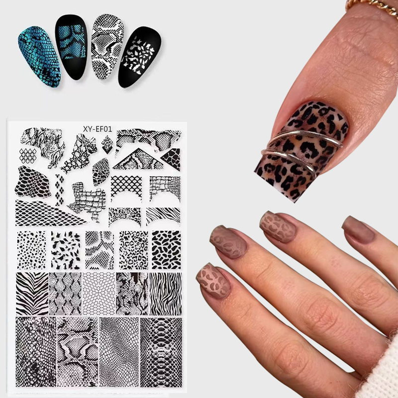 New Animal Image Snake Leopard - đánh giá và giá Nail Art Zebra Design