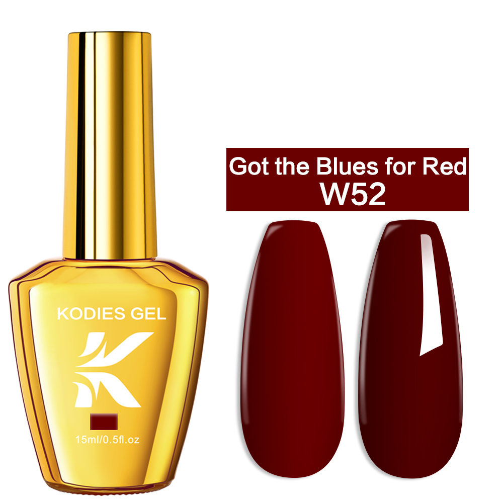 KODIES GEL Burgundy Red Gel Na - đánh giá và giá Nail Art Burgundy
