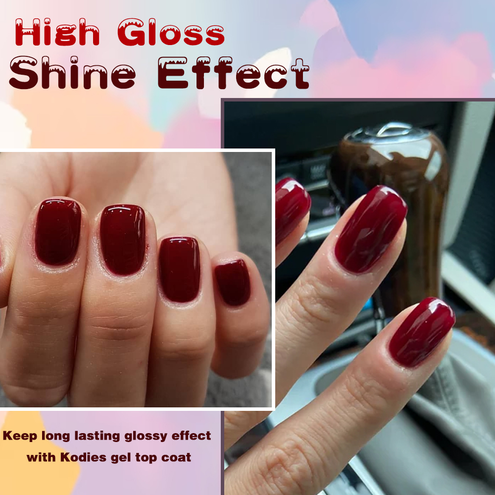 KODIES GEL Burgundy Red Gel Na - đánh giá và giá Nail Art Burgundy