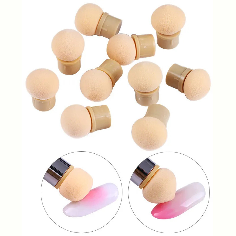 Round Sharp Head Sponge Heads  - đánh giá và giá Nail Art Glossy