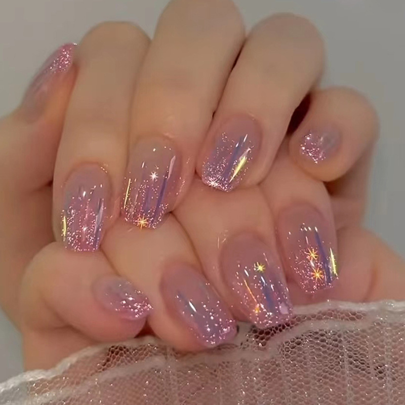 Short fake nails for women gir - đánh giá và giá Nail Art Glossy