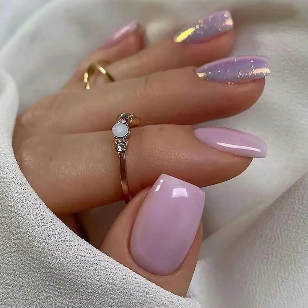 Short fake nails for women gir - đánh giá và giá Nail Art Glossy