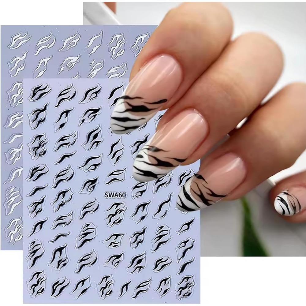 3D Zebra Print Nail Stickers,  - đánh giá và giá Nail Art Zebra Design