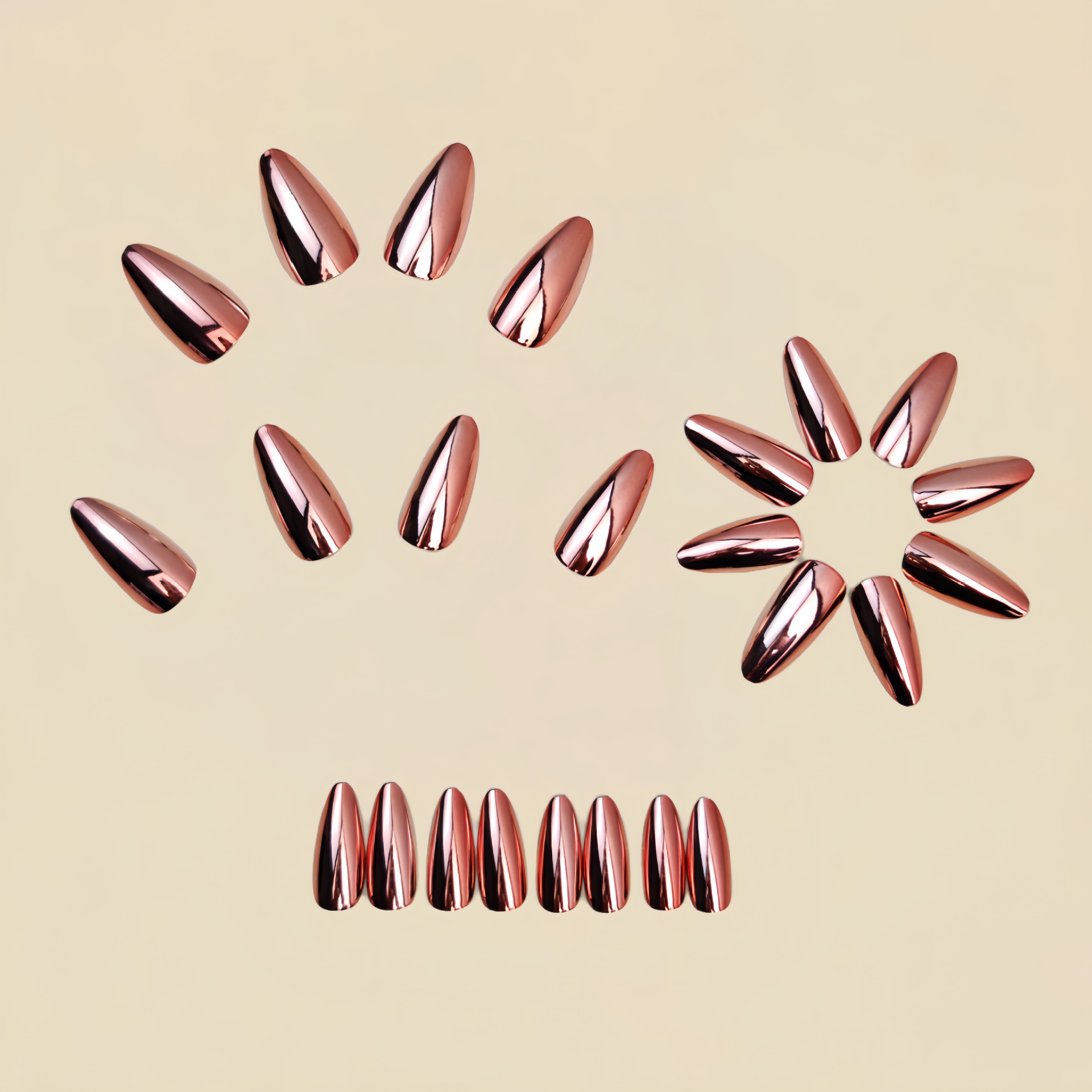 Medium fake nails for women  g - đánh giá và giá Nail Art Glossy