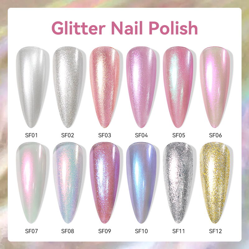 LILYCUTE 7ml 12 Colors Glitter - đánh giá và giá Nail Art Glossy