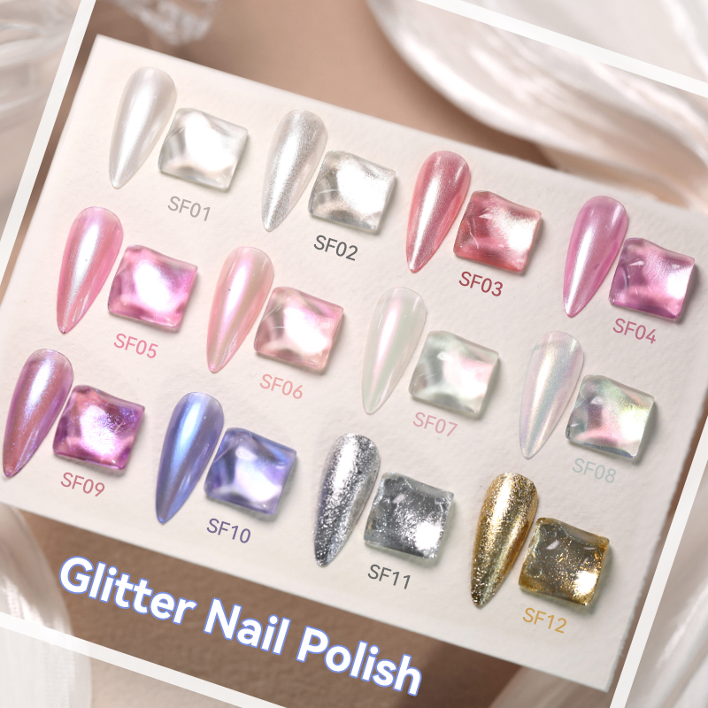 LILYCUTE 7ml 12 Colors Glitter - đánh giá và giá Nail Art Glossy